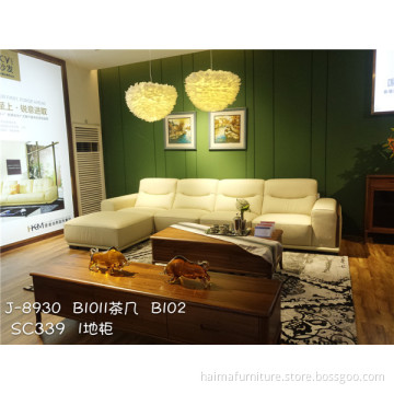 Modern Leather Sectional Sofa